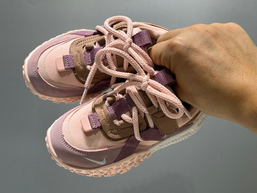 Nike's new tire-soled Velcro children's shoes " pink, purple"