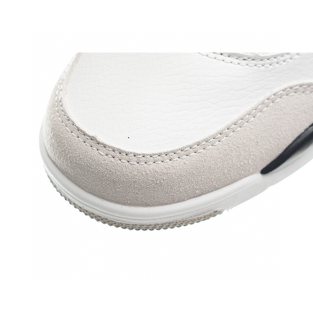 NK AJ 4th generation lace-up basketball air cushion children's shoes" white, light gray"