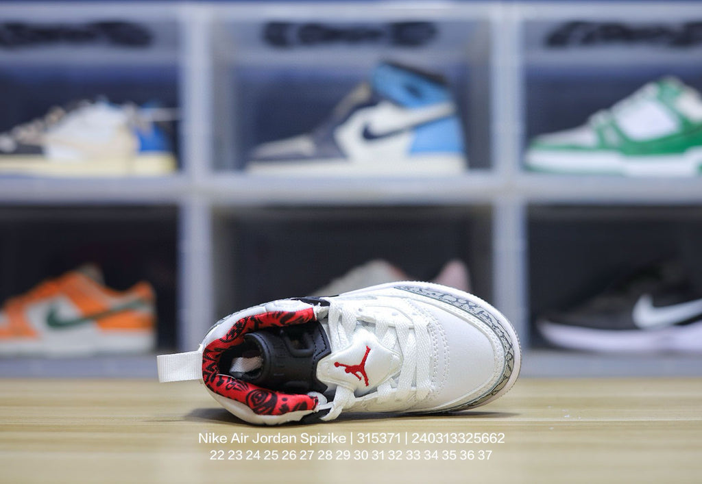 Jordan 3.5 3D Embossed Children's Shoes "white"