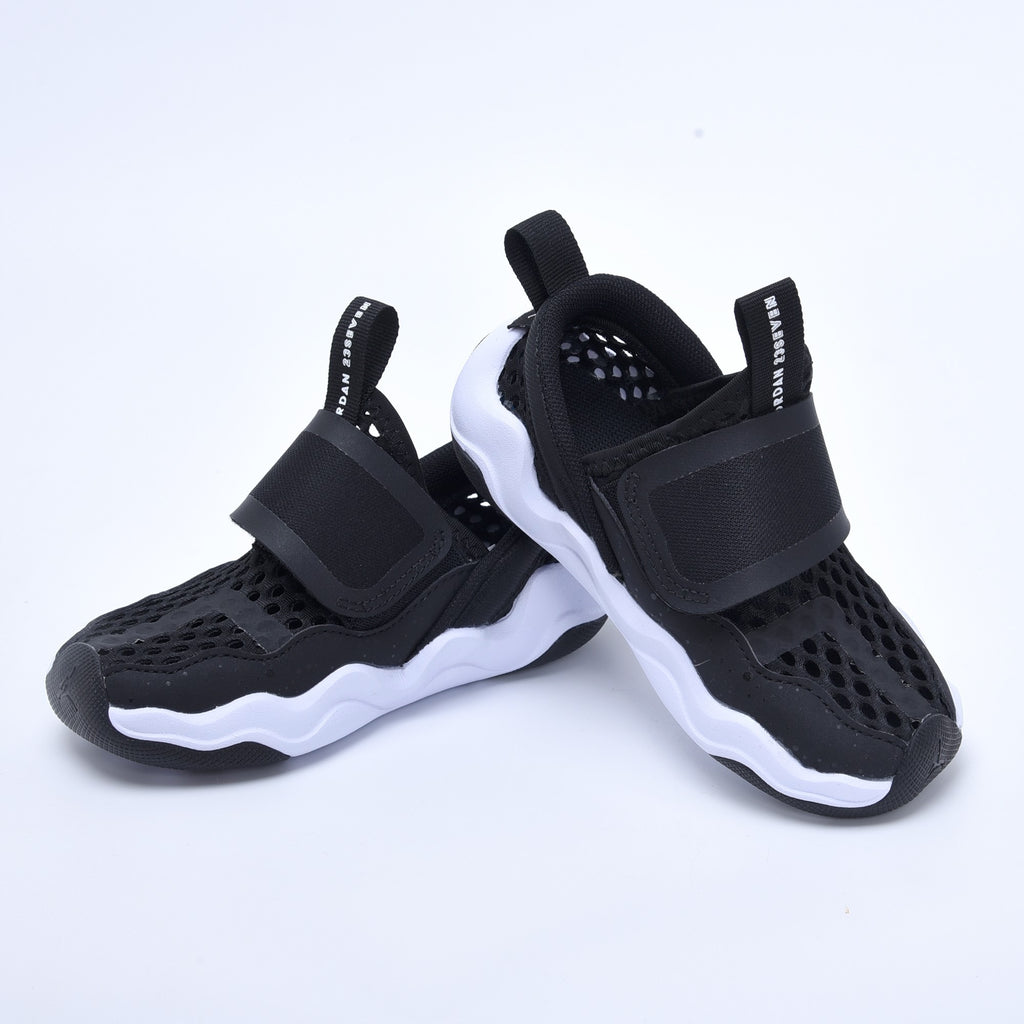 Jordan Little Shark Mesh Shoes for Kids "black"