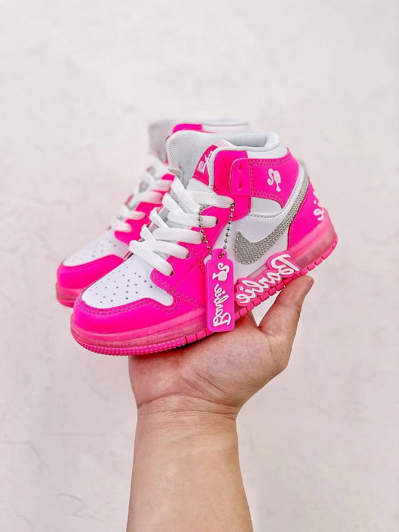 Nike Dunk Low Barbie Sweetheart High Top Sneakers
