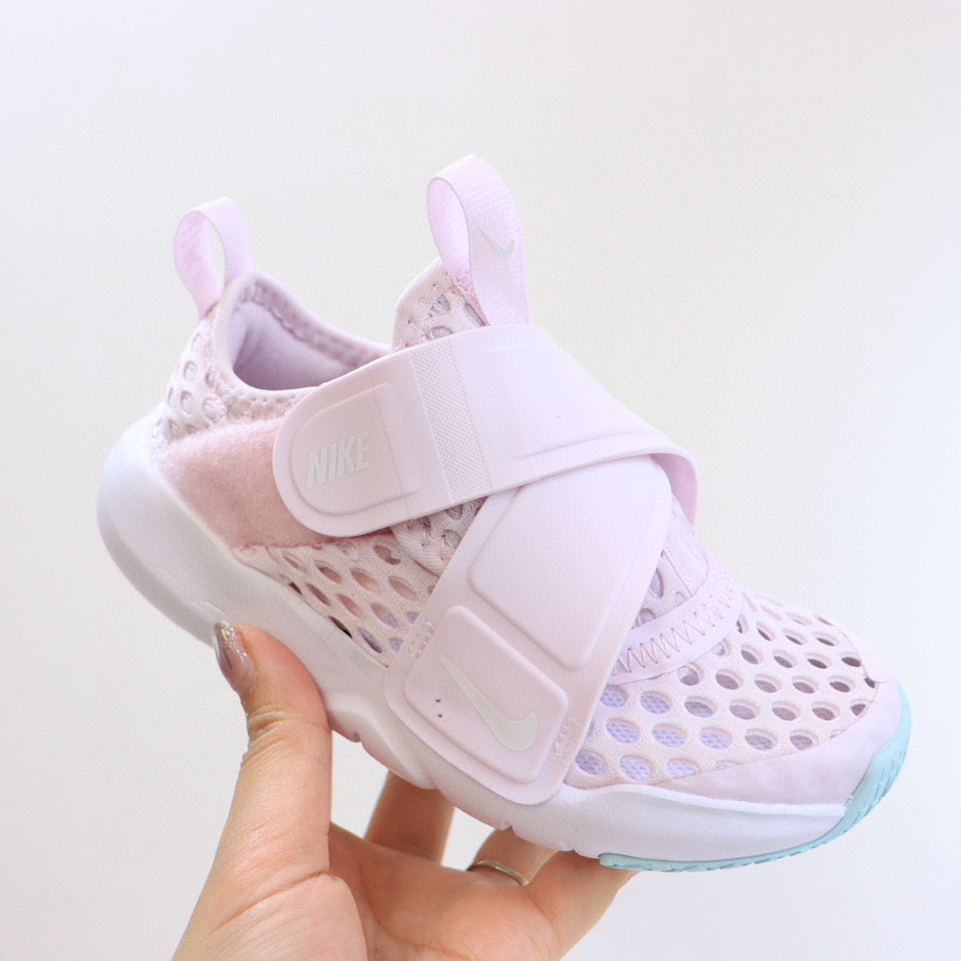 Nike Little UFO Large Mesh Velcro Children's Shoes" light pink"