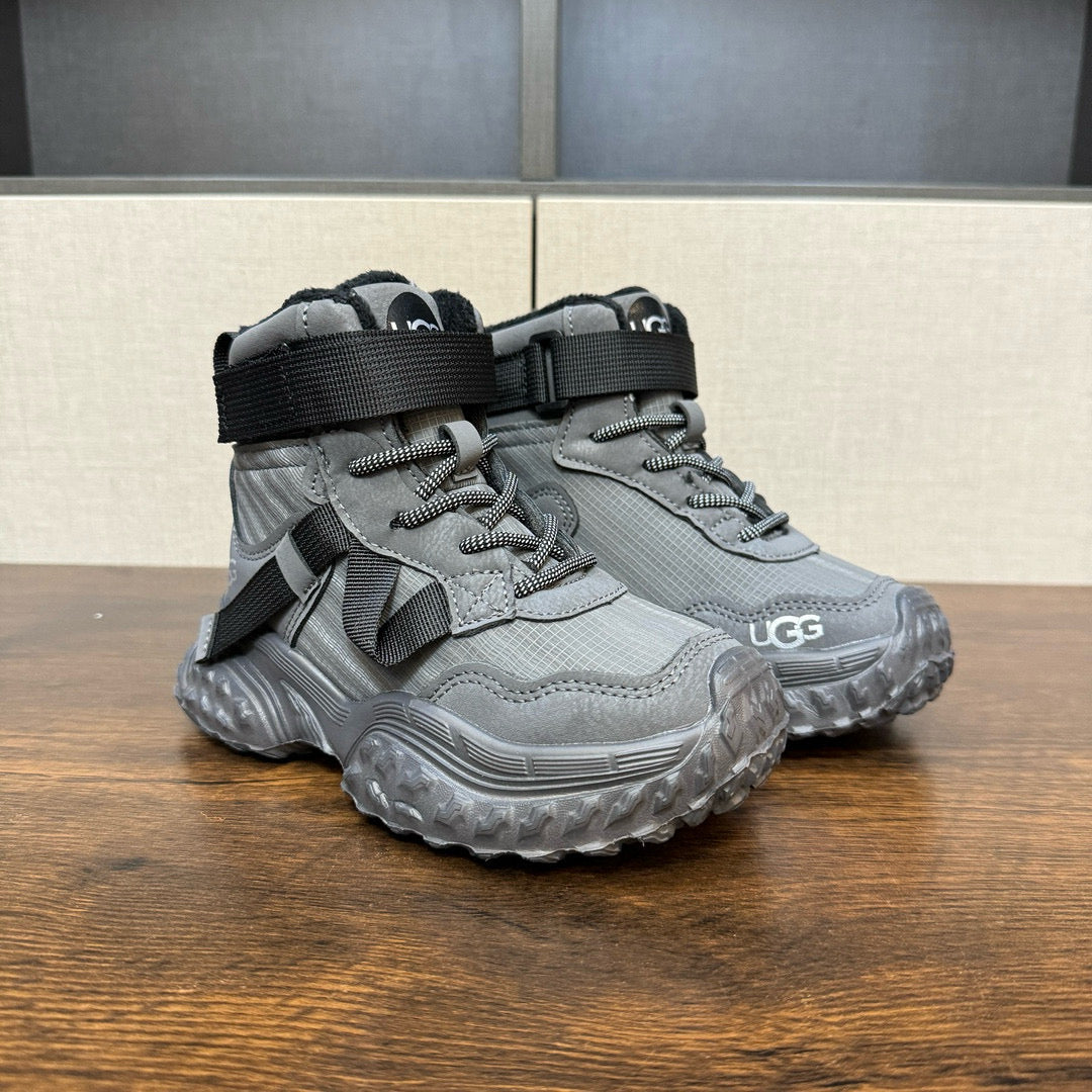 U-GG children's fleece boots" Gray"