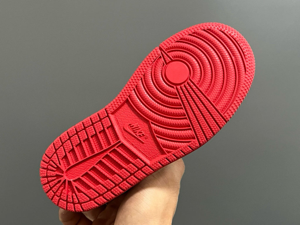 Joe 1 Zhongbang lock children's sports shoes" white, black, red"