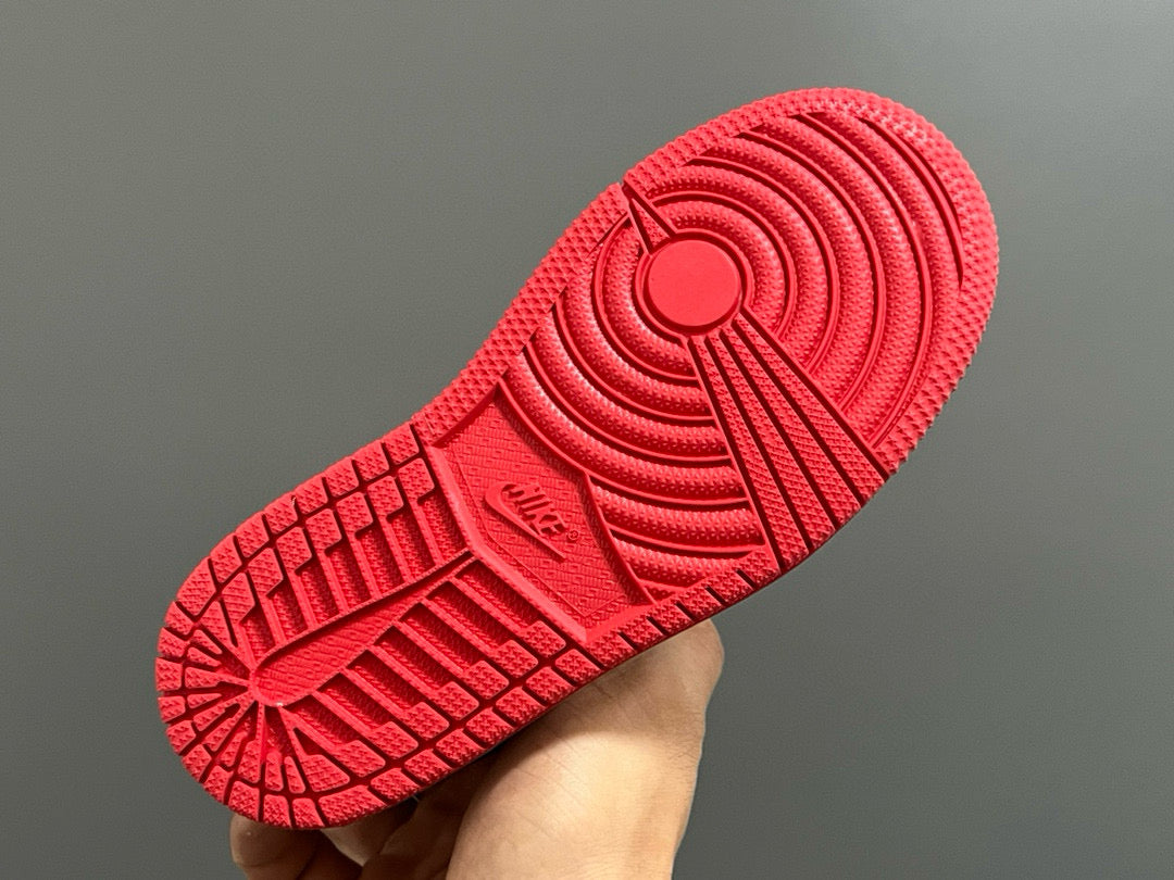 Joe 1 Zhongbang lock children's sports shoes" white, black, red"