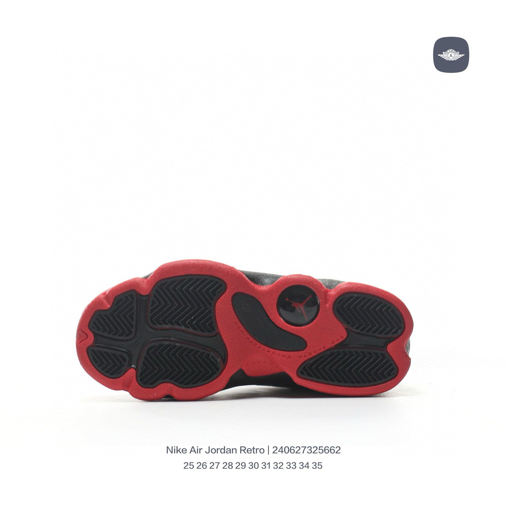 AJ13-1/split leather'  black, red"