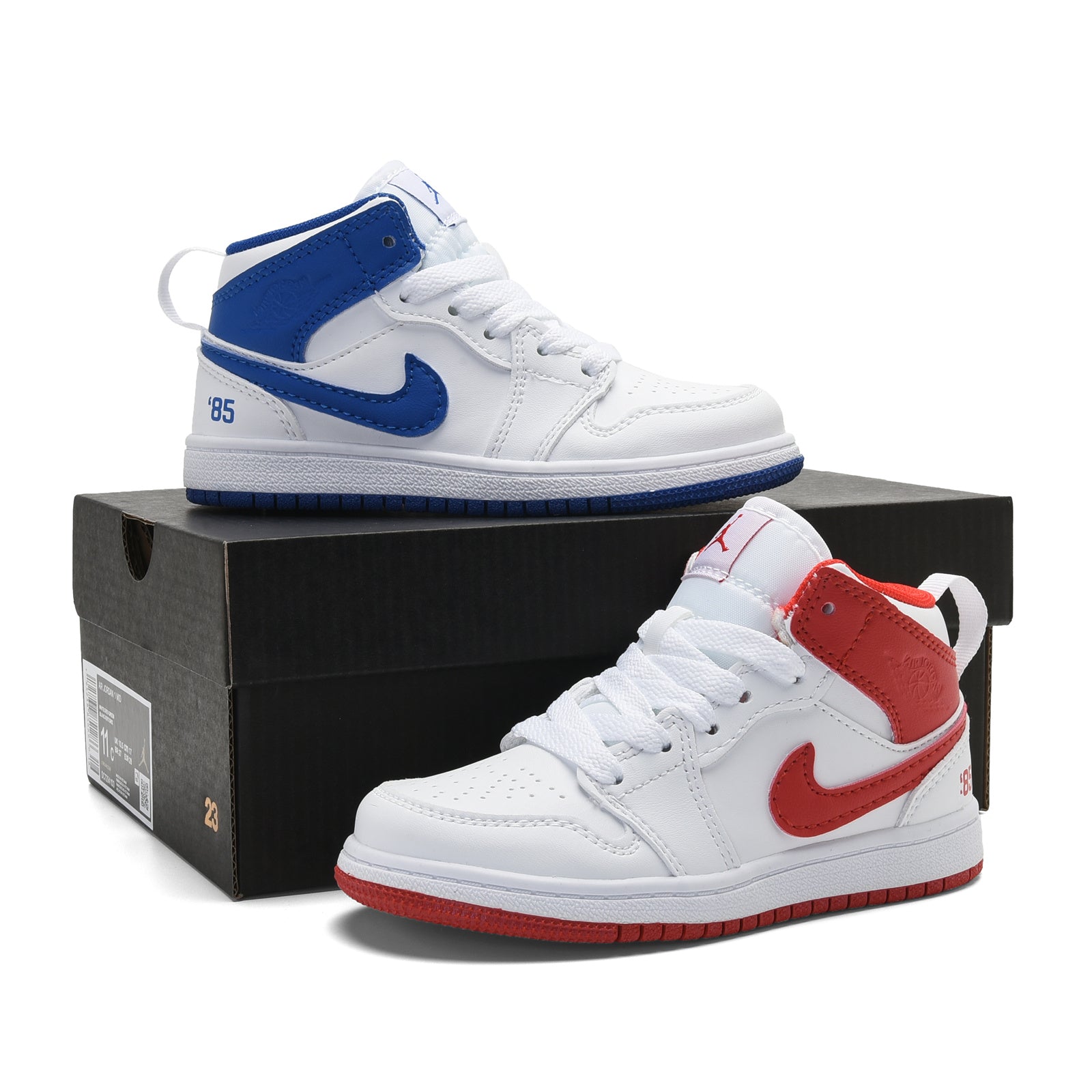 AJ-127" white, red"