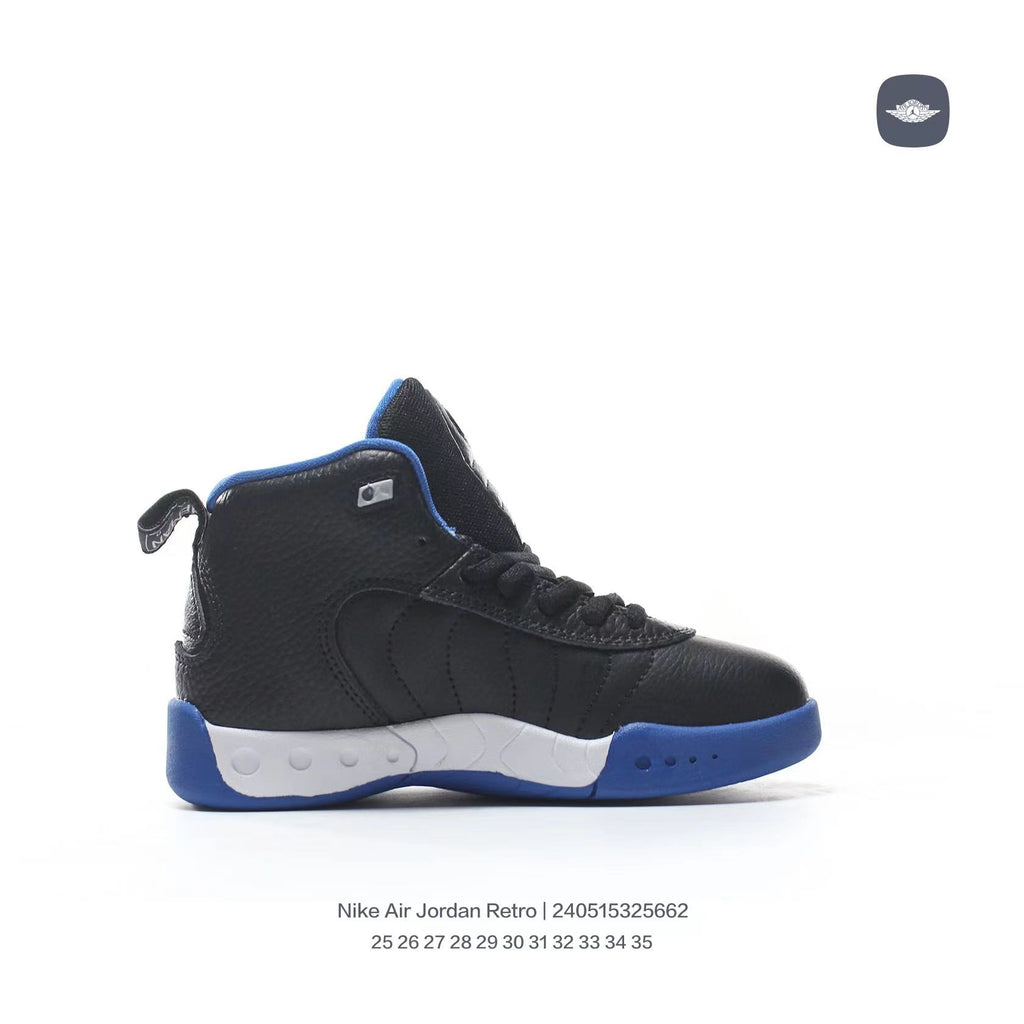 Jordan Retro-combat basketball shoes " black, blue"
