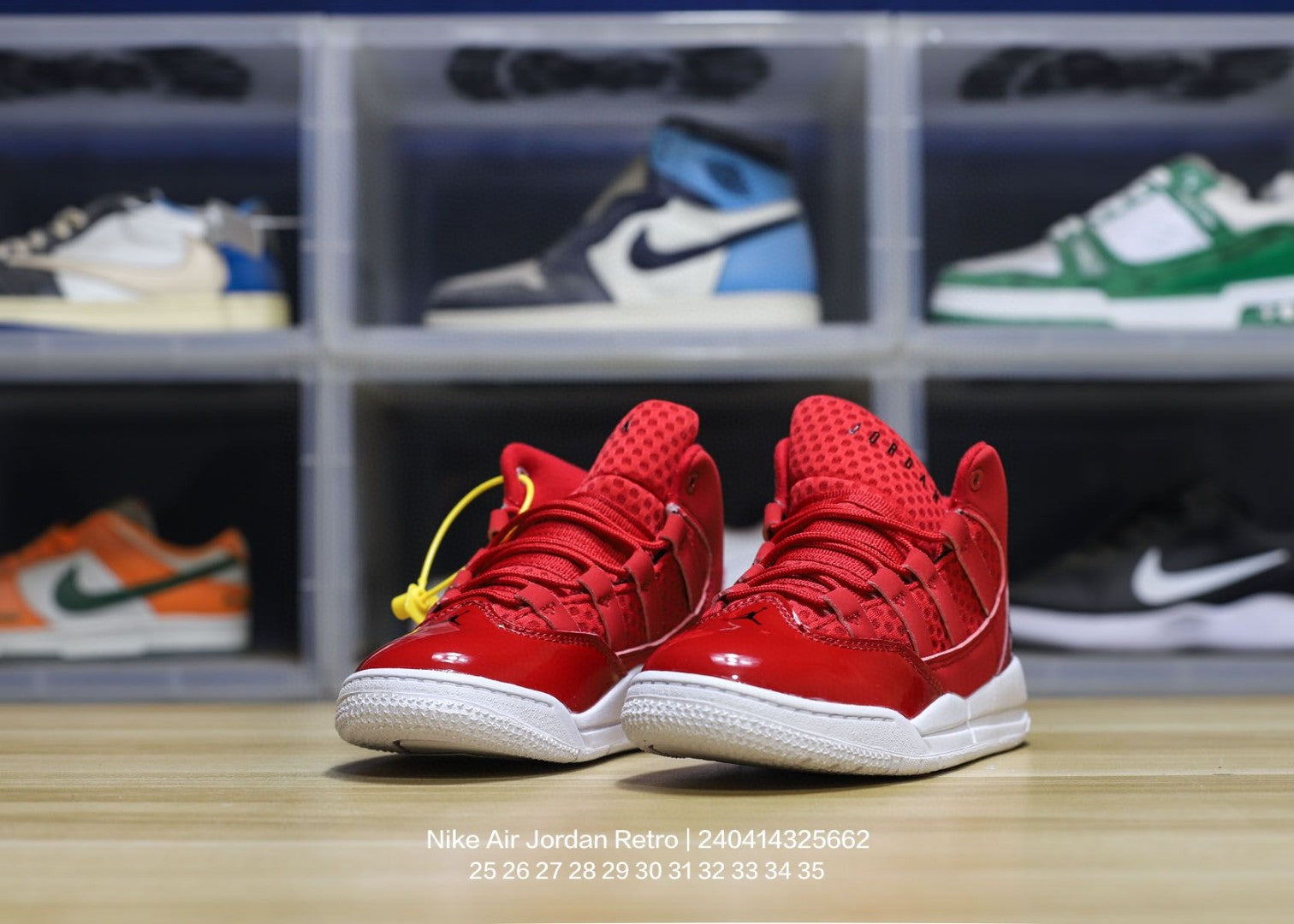 Jordan trendy children's shoes"red"