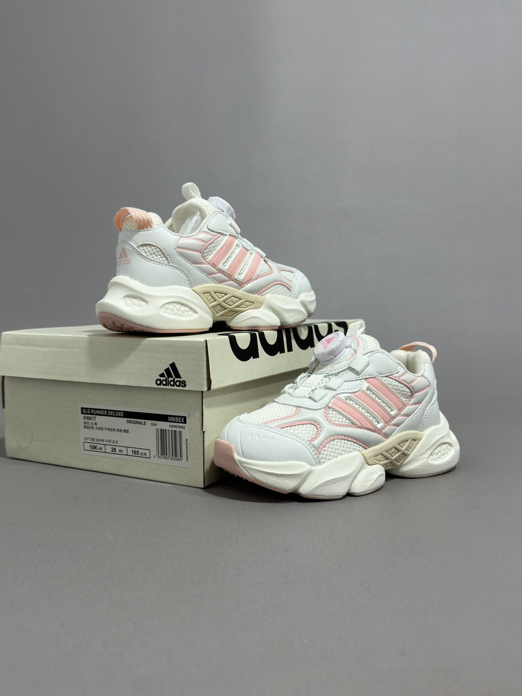Adidas runner dad shoes" white, pink"