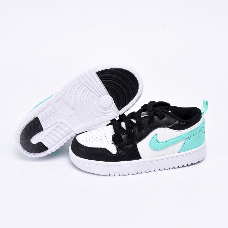 Joe 1 magic buckle children's shoes" white, black, Turquoise"