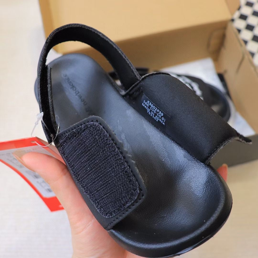 N large breasted sandals" black"