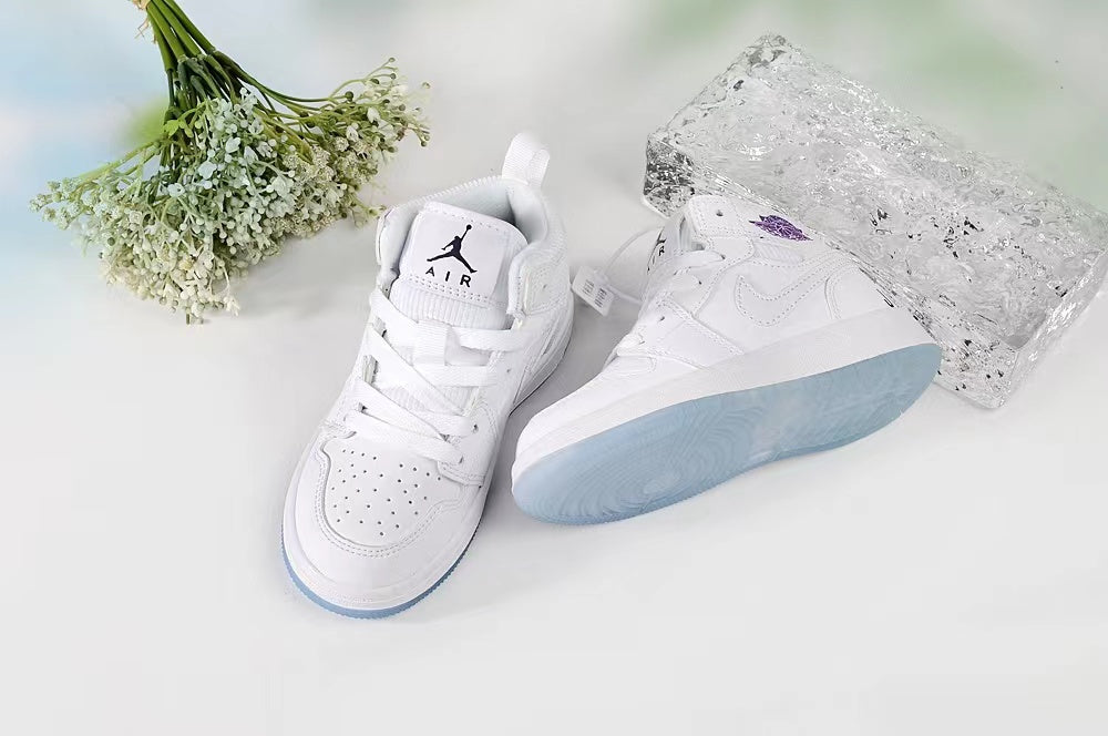 Jordan AJ1 children's shoes" white"