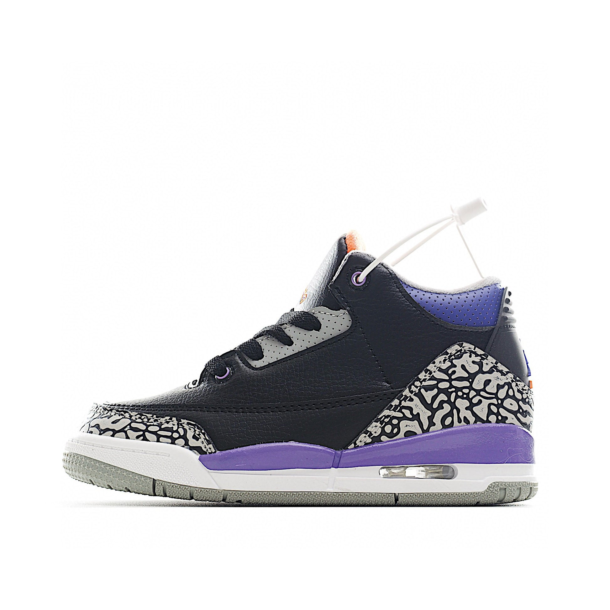 Joe 3 air cushion bottom children's shoes" white, black, purple, blue"
