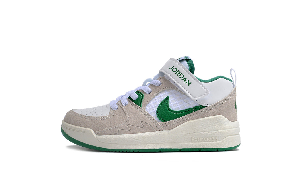 Nike Jordan 90 children's casual shoes" gray, green"