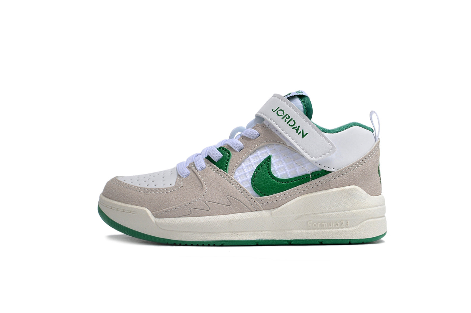 Nike Jordan 90 children's casual shoes" gray, green"