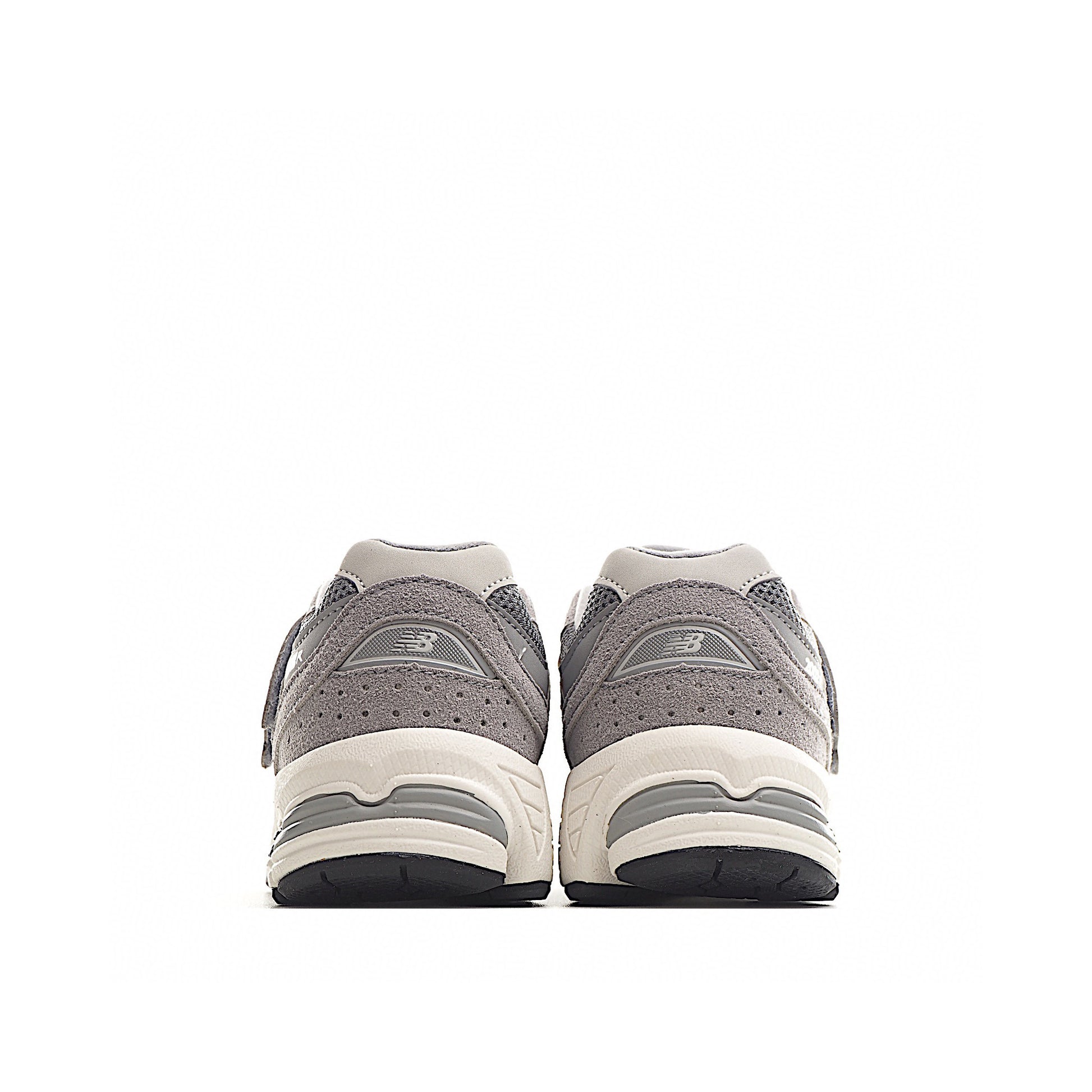 NB327 Rotating Buckle Waffle Gump Children's Shoes" light gray"