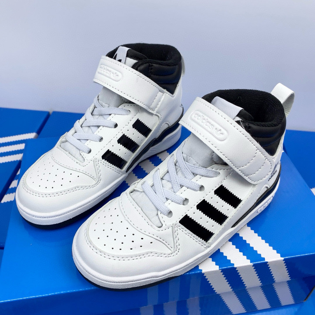 Adidas 84 high-top children's shoes" white, black"
