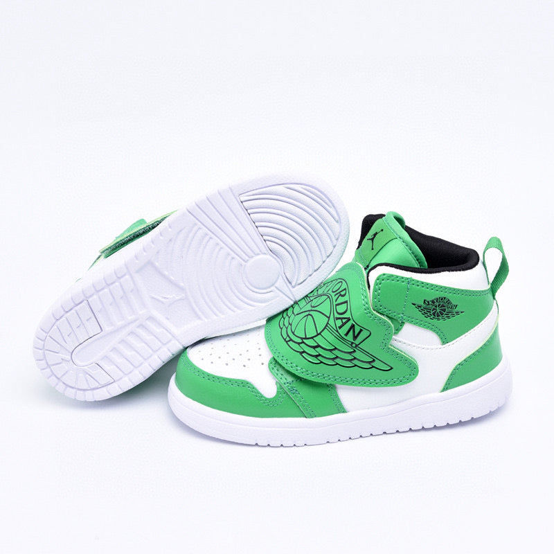 Jordan Wings Kids Shoes" white,green"