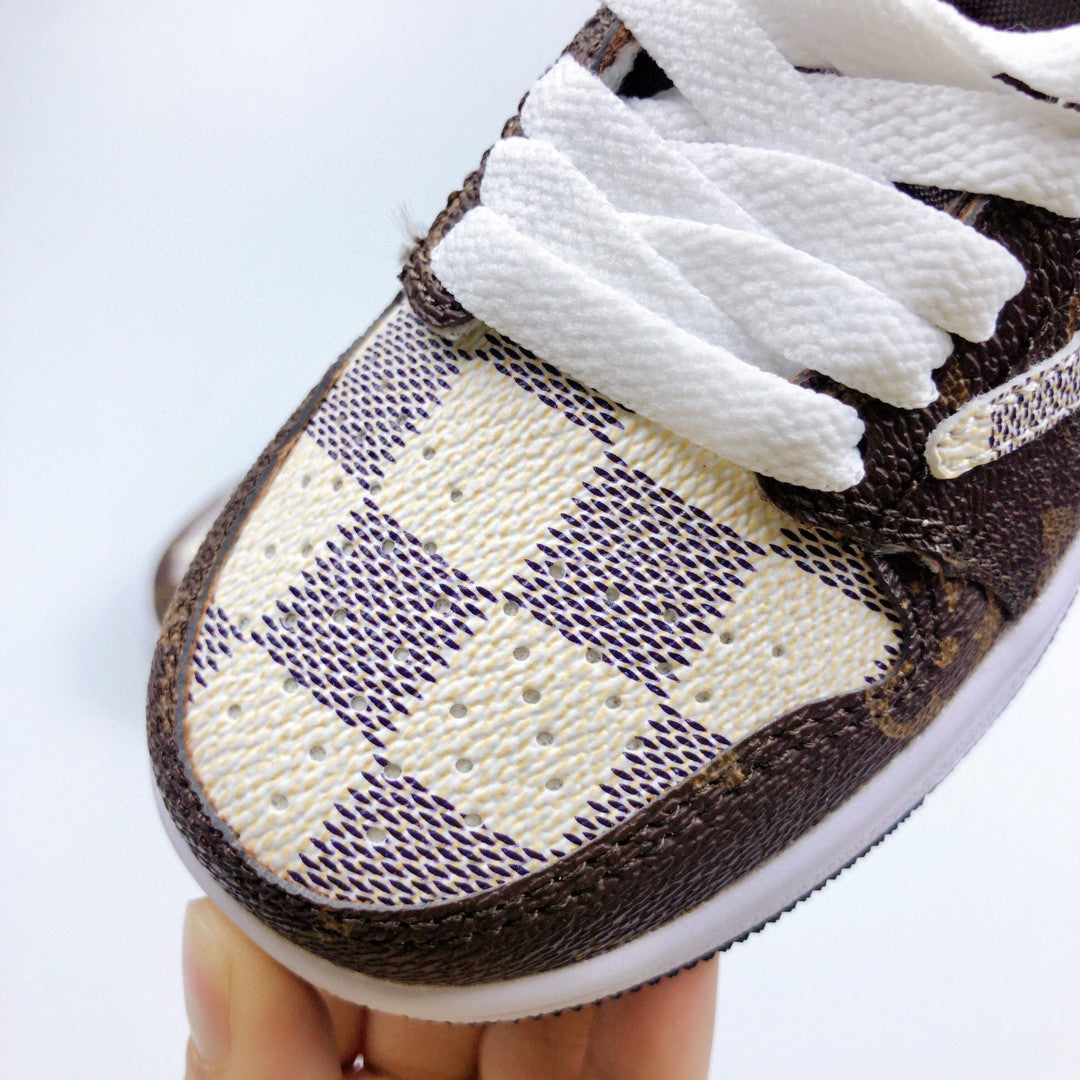 Jordan low-top reverse hook black warrior" brown"