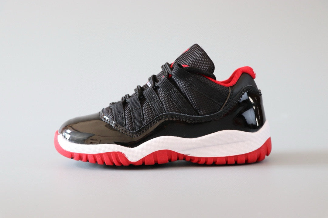 Joe 11 low-top children's shoes" black, white, red"