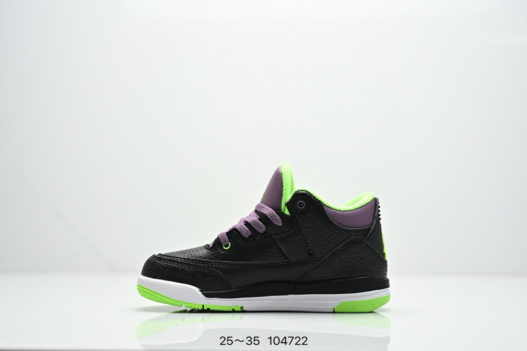 Joe 3"black, purple, yellow"