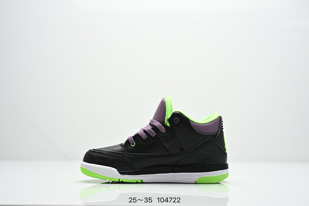 Joe 3"black, purple, yellow"