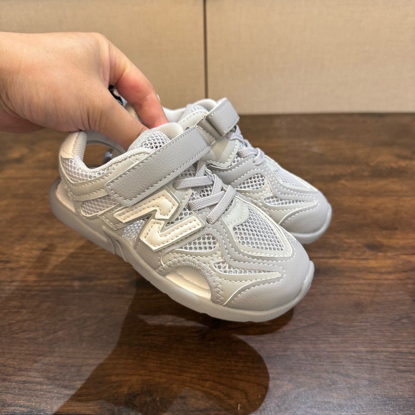 Miumiu co-branded river sandals" light gray"