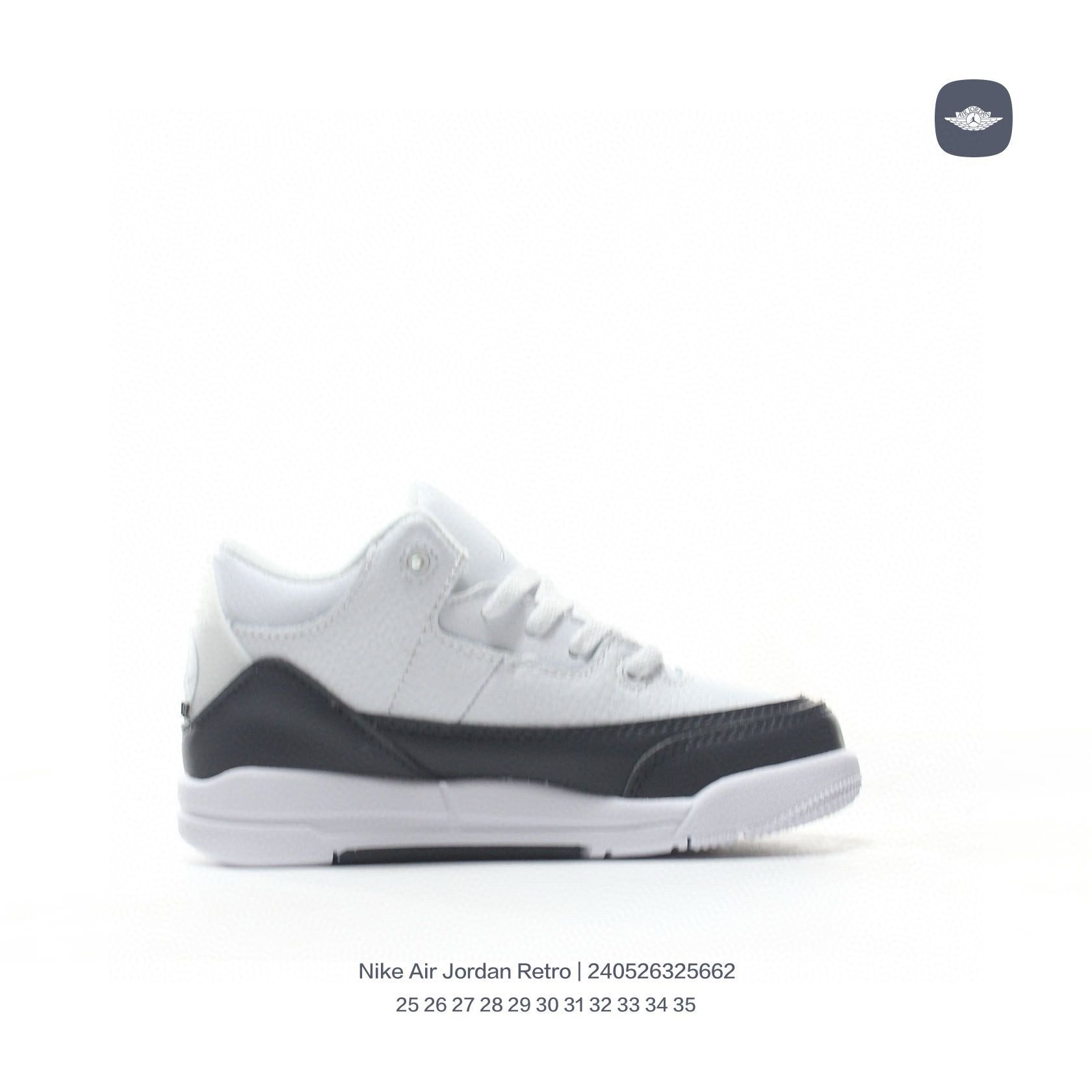 Joe 3" white, black"