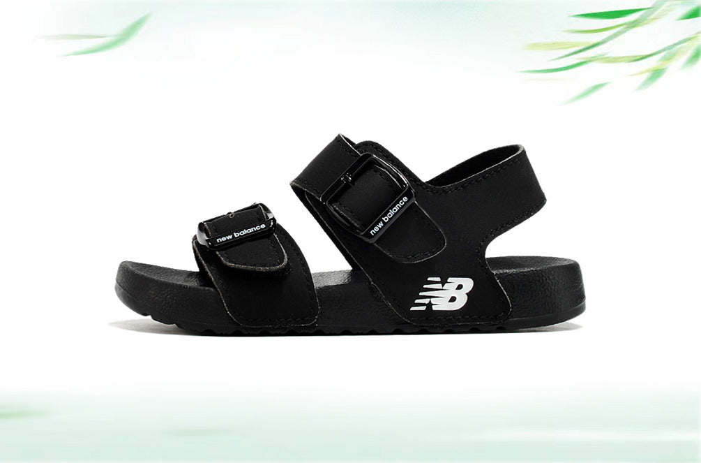 G version of Birkenstock Velcro sandals for children" black"