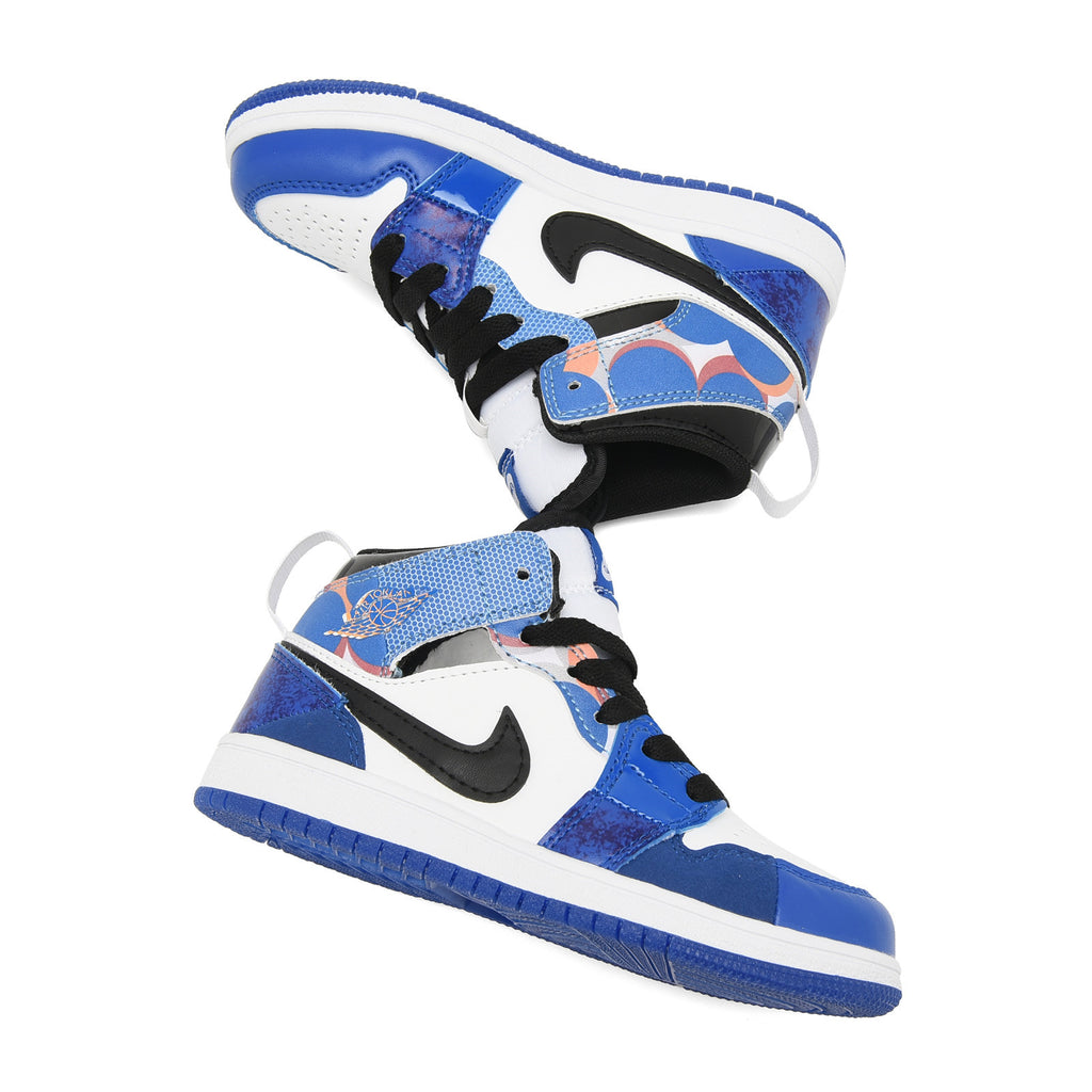 AJ-127" white, blue"