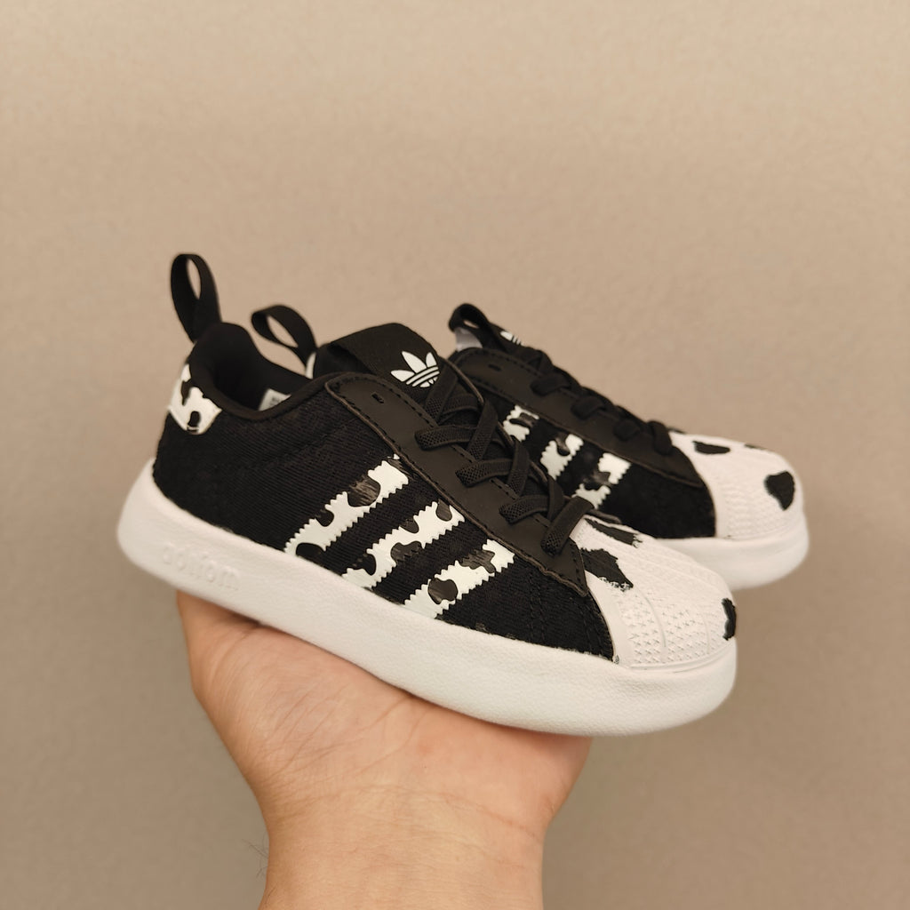 shell toe second generation" Black, white"