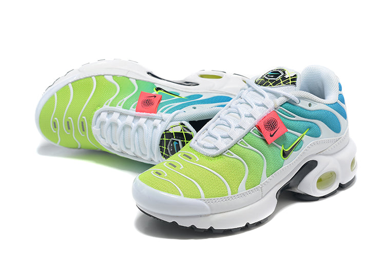 TN air cushion nike AIR MAX PLUS" white, blue, green"