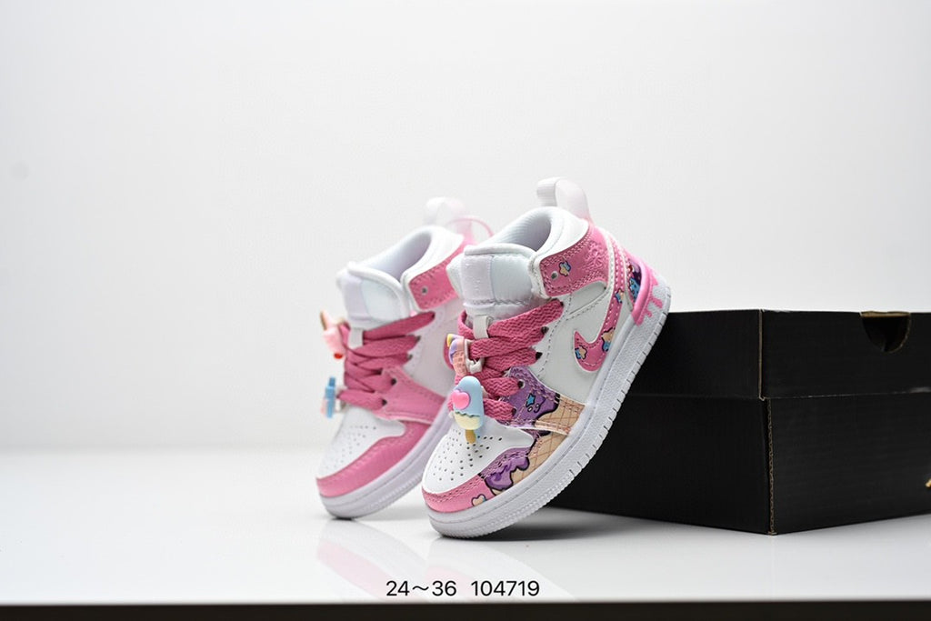 Air Jordan 1 Mid SE AJ1 Jordan mid-top basketball shoes" pink"