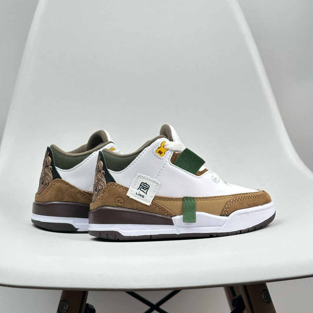 Jordan 3 children's shoes" white, brown"