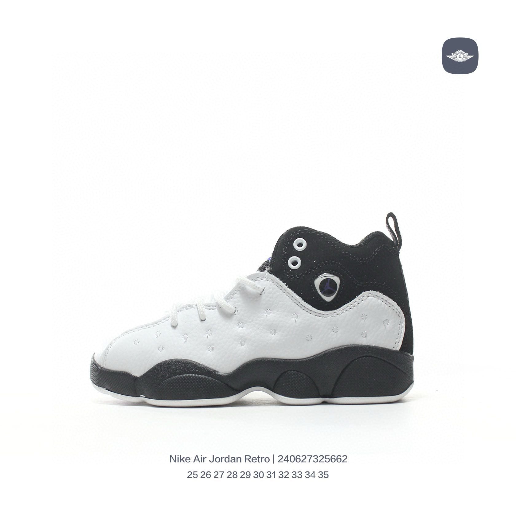 AJ13-1/split leather'  white, black"