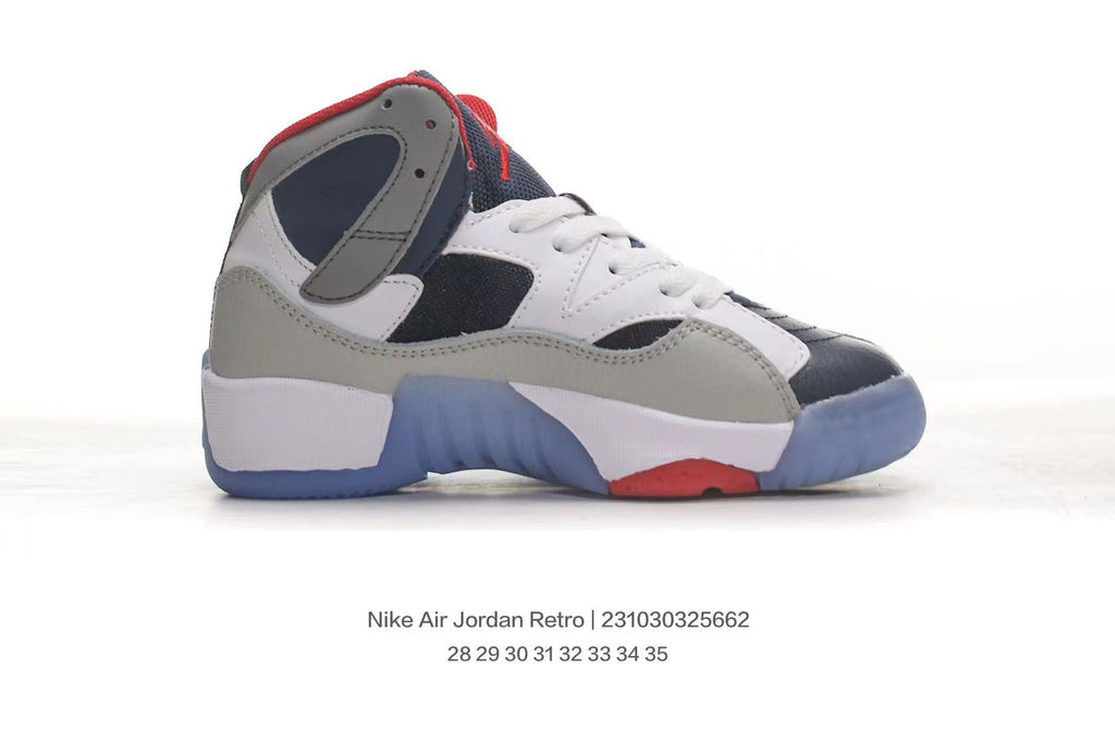 Jordan 612 series" white, grey, blue"