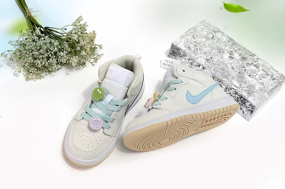 Joe 1AJ1 slip-on shoes for children" cream ,light blue"