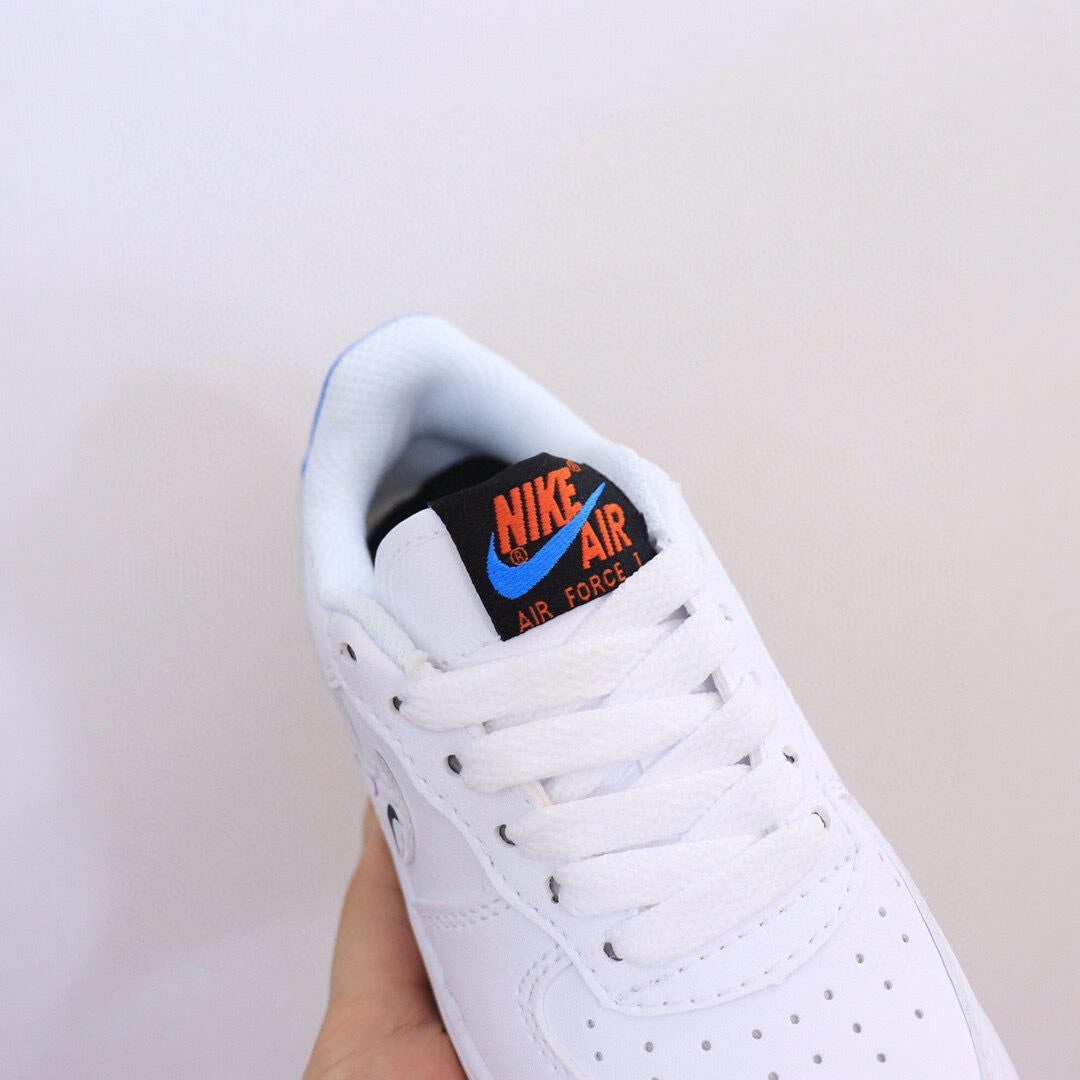 Air Force low-top lace-up sneakers" white"