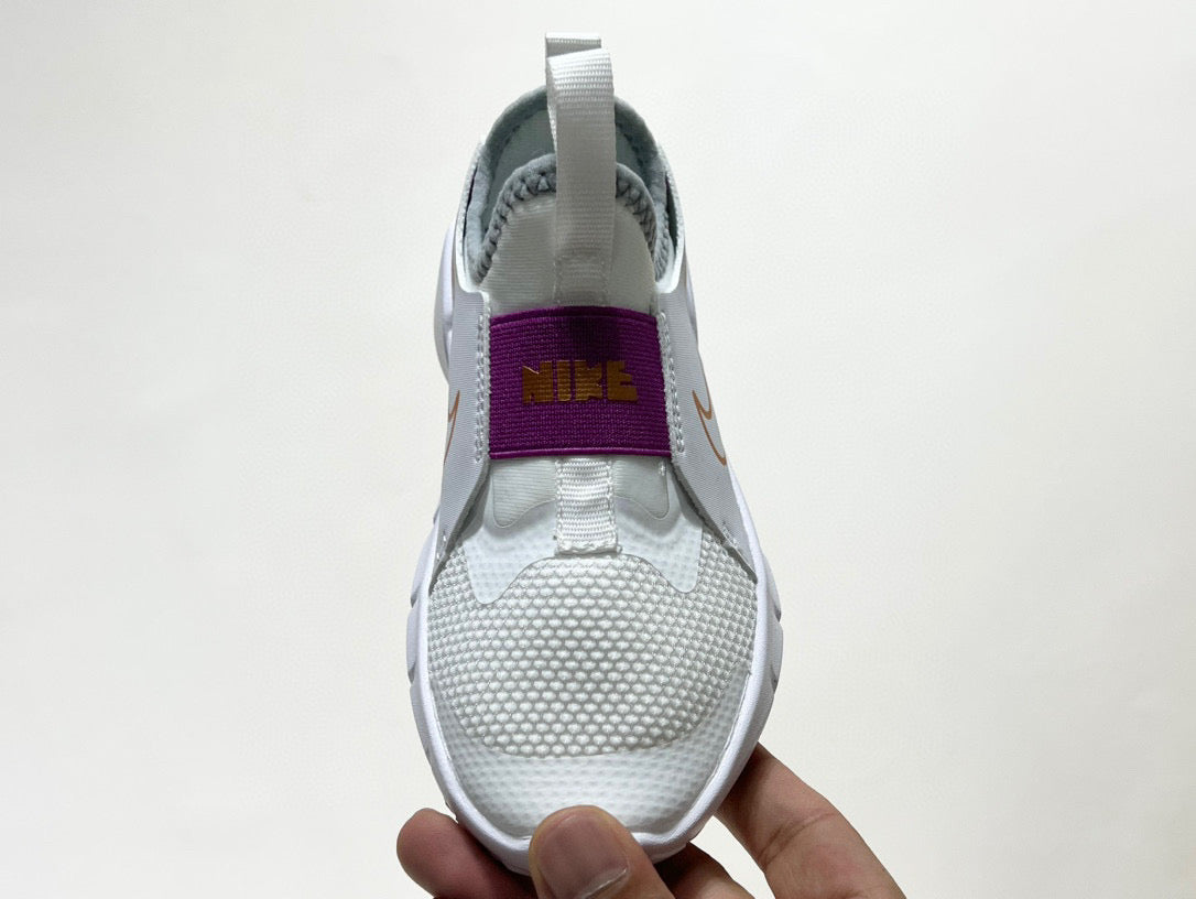 Nike's new barefoot slip" white, purple"
