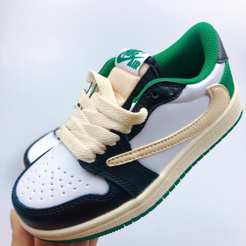 Jordan low-top reverse hook black warrior" white, cream, olive green"