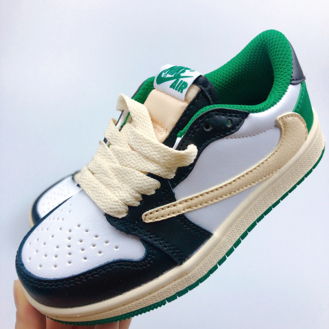 Jordan low-top reverse hook black warrior" white, cream, olive green"