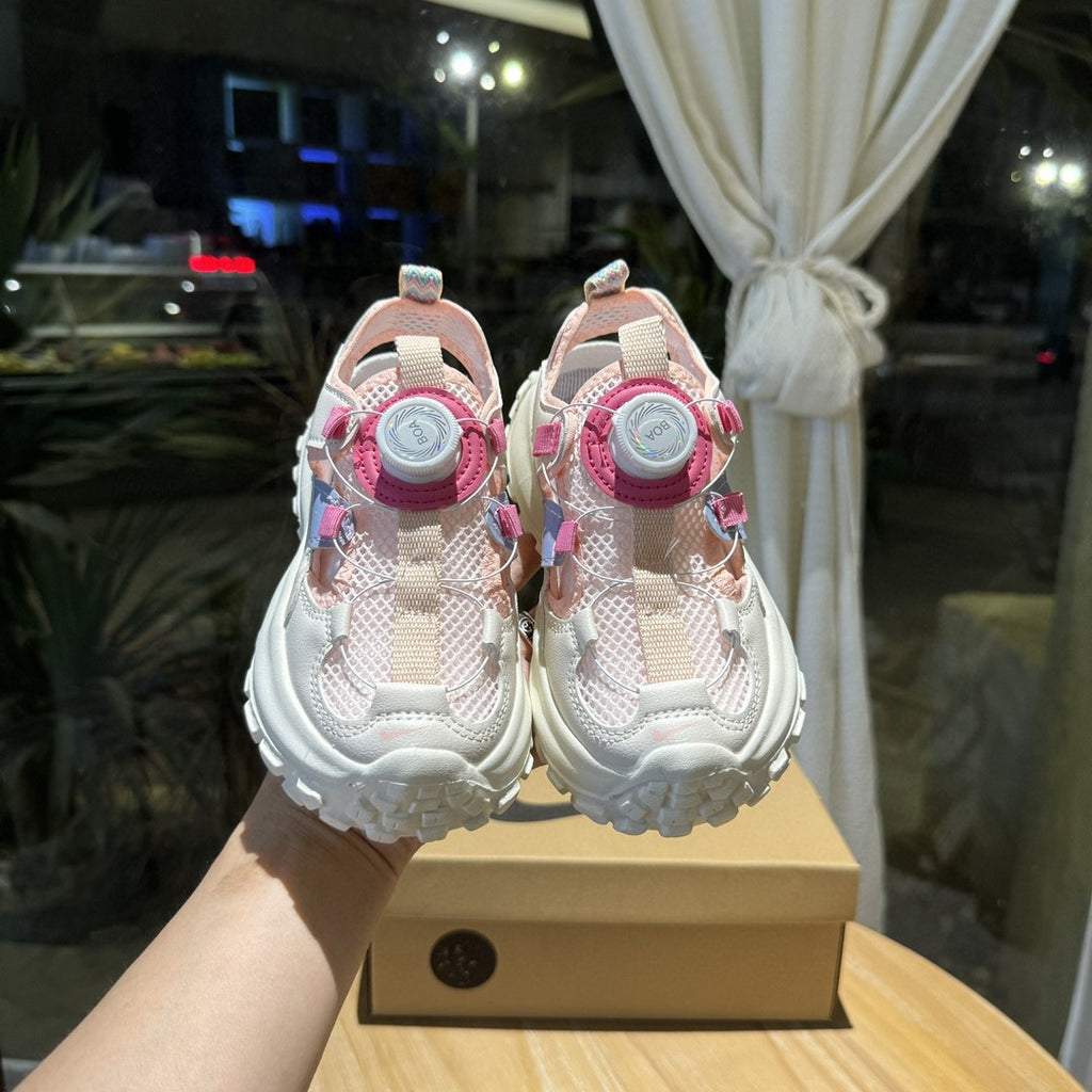 Nike sandals" white, pink"