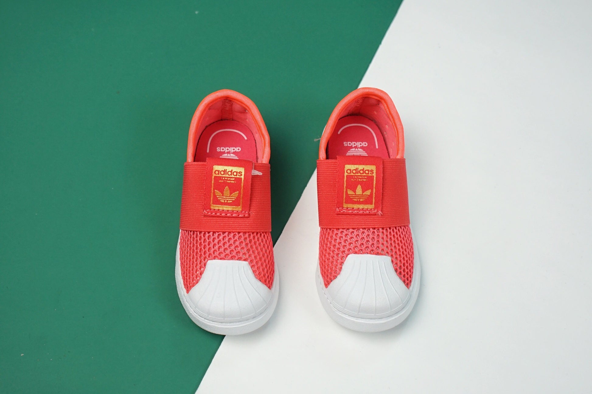 AD one-step soft shell mesh bandage shoes" orange-red or coral"