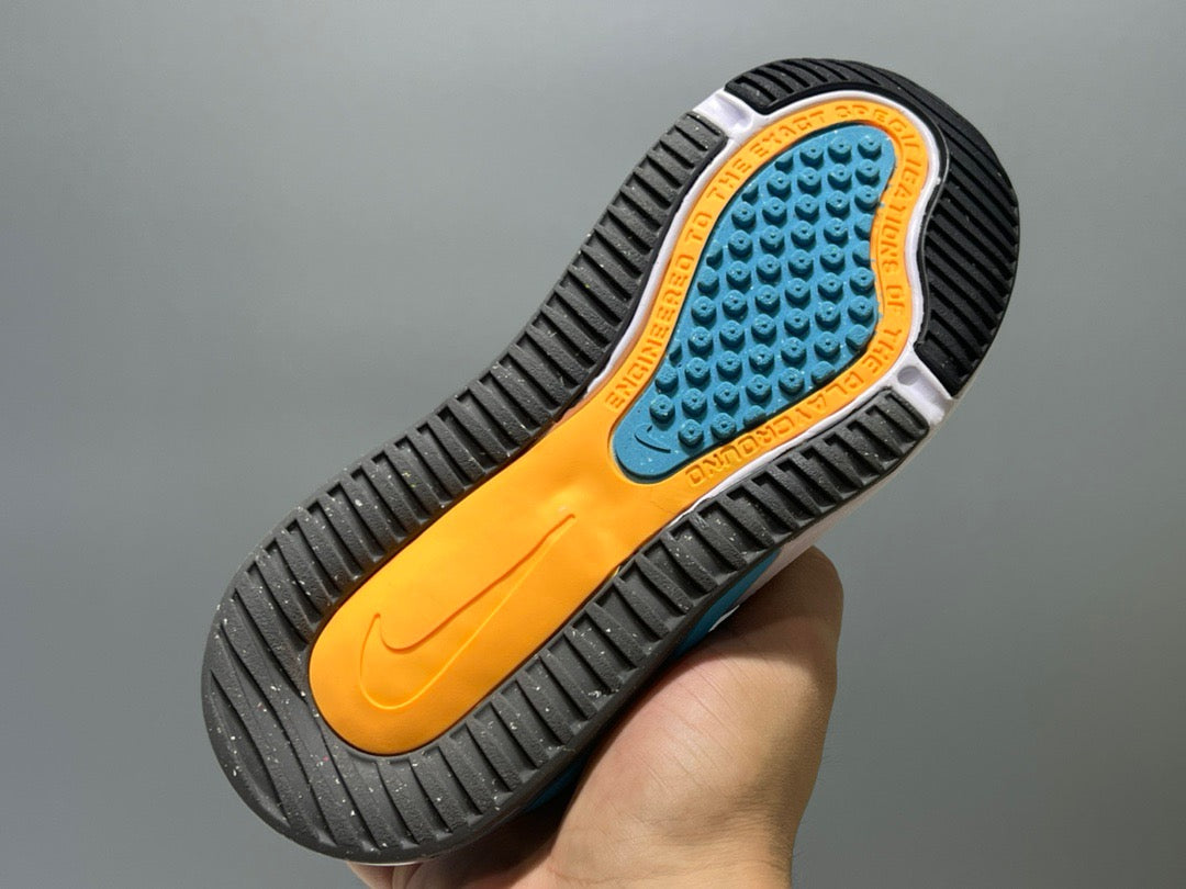 Nike 270 third generation elastic band air cushion children's shoes" white, blue"