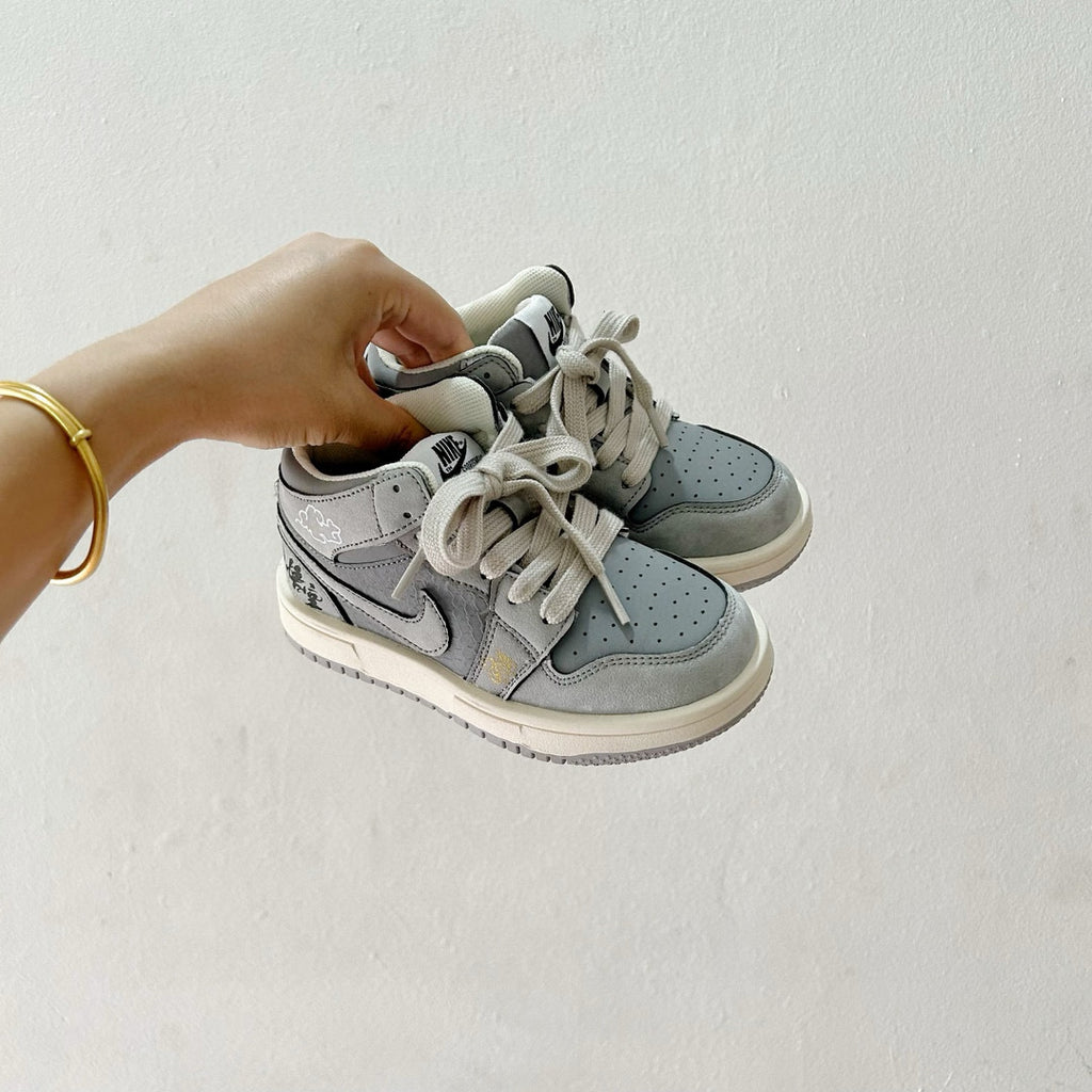 Joe 1 co-branded mid-cut children's shoes" Gray"