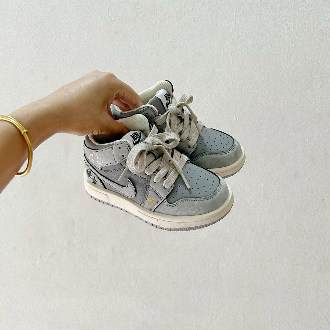 Joe 1 co-branded mid-cut children's shoes" Gray"