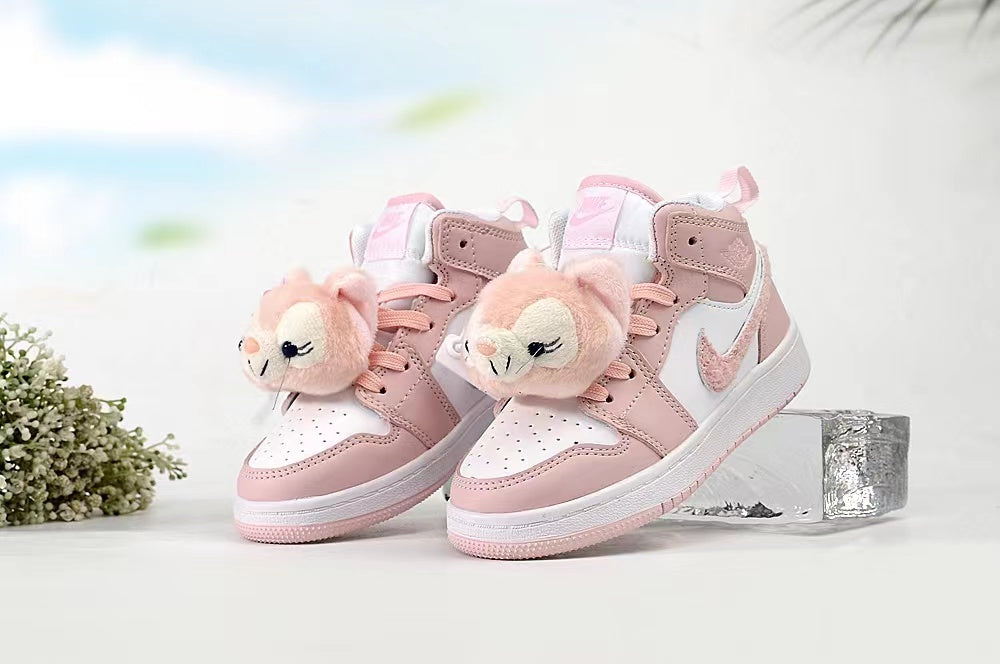 Joe 1AJ1 slip-on shoes for children" white, rose"