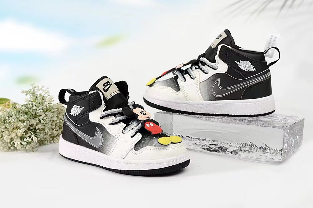 Joe 1AJ1 slip-on shoes for children" black, white"