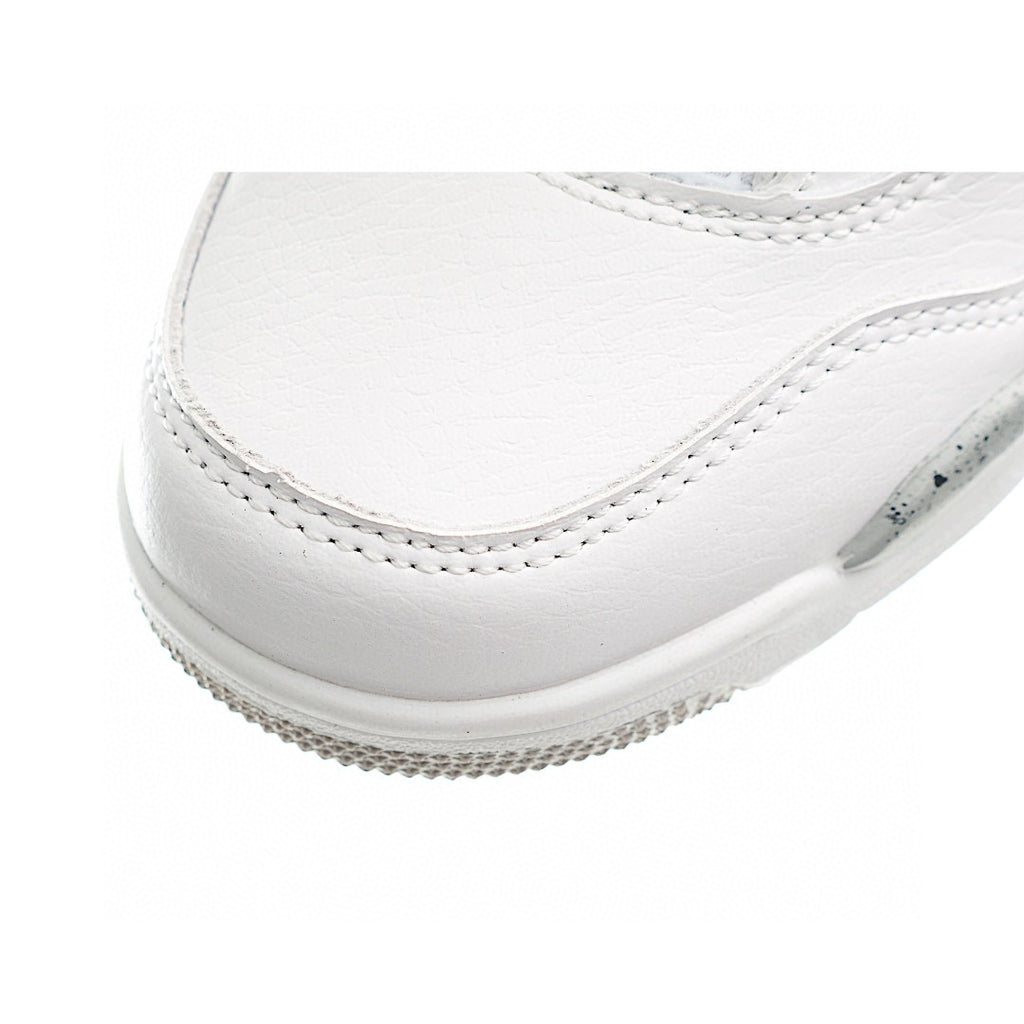NK AJ 4th generation lace-up basketball air cushion children's shoes" white, gray"